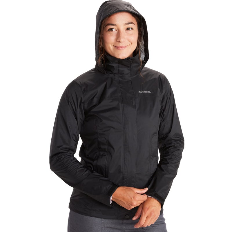 MARMOT Womenâ€™s PreCip Rain Jacket | Lightweight, Waterproof, Black, Medium - Image 1